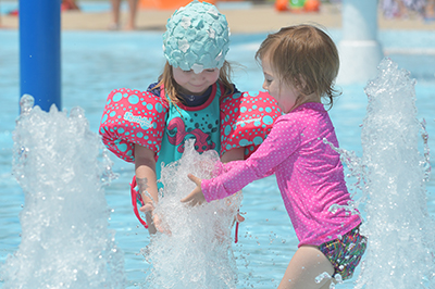 Kids Playing with Splash Bubblers